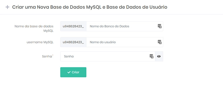 Criar Banco de Dados Mysql
